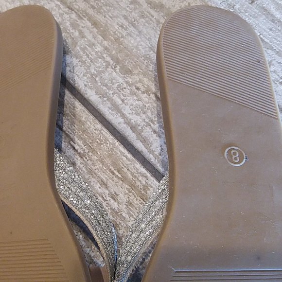 Madden Girl Slides Sandals BLING Size 8 - Picture 3 of 9